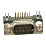 9 Pin Lehim Tip Dişi D-Sub Konnektör  90 Derece PCB
