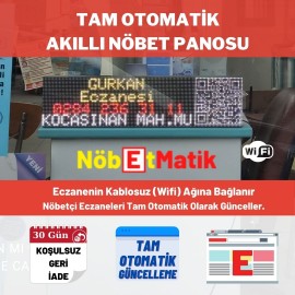 NÖBETMATİK Nöbetçi Eczane Tabelası P5 İç Mekan..